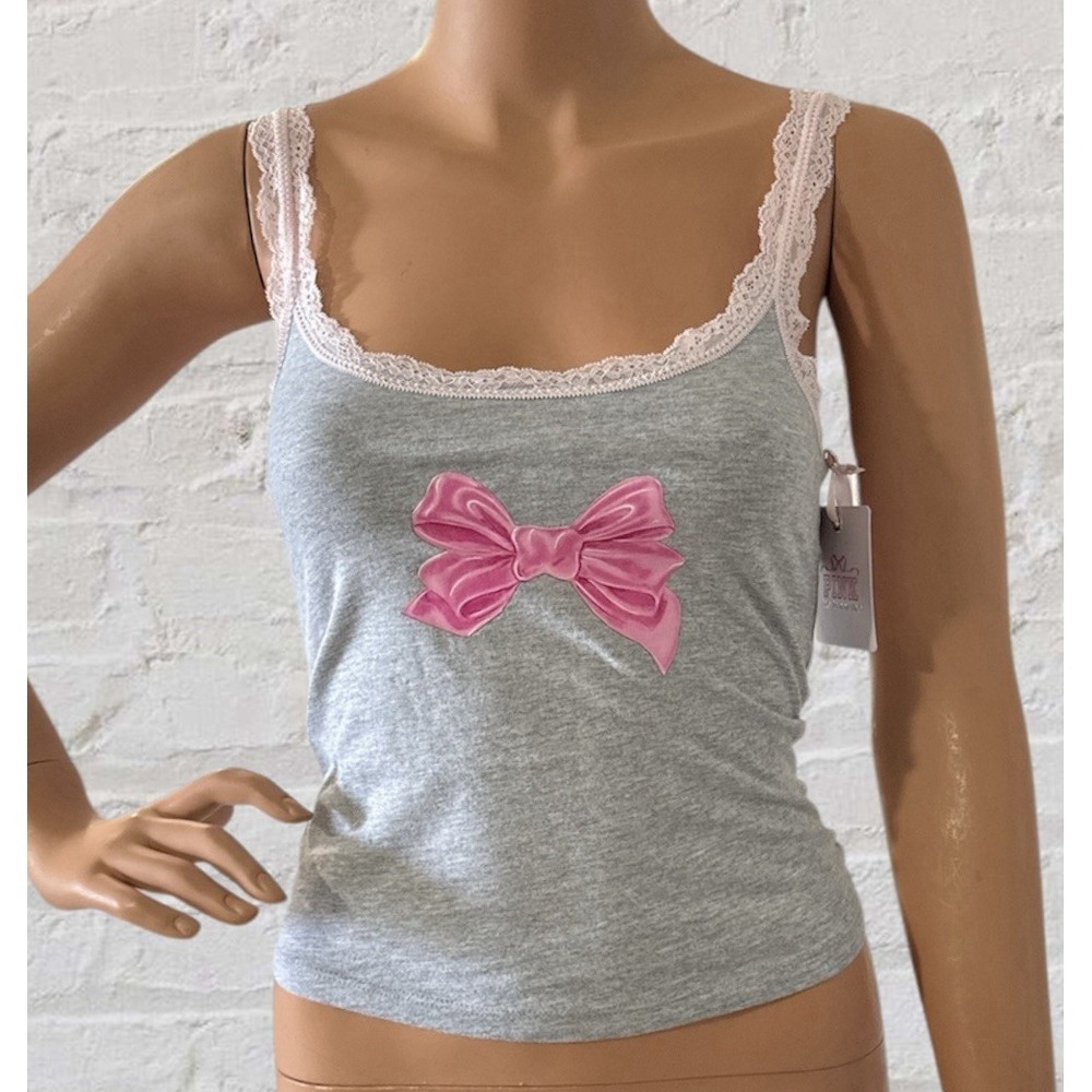 Victoria's Secret PINK x LoveShackFancy Cotton Cami Womens  XS Adjustable Strap
